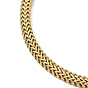 Chapado en iones (ip) 304 collar de cadena de malla de acero inoxidable para hombres y mujeres