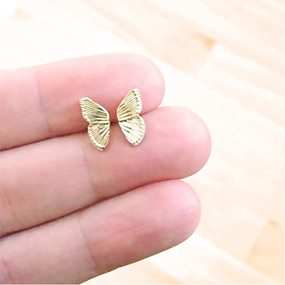 Pendientes de alas de mariposa de aleación para mujer
