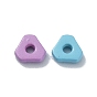 Spray Painted Alloy Beads, Triangle