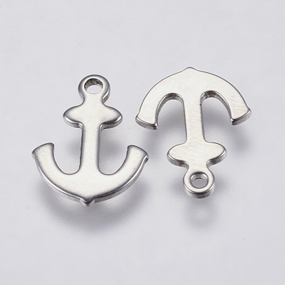304 Stainless Steel Charms, Anchor