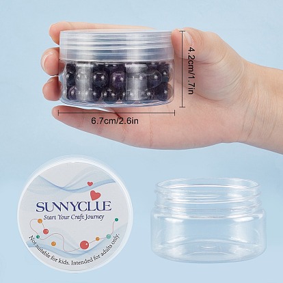 Sunnyclue diy kits de fabricación de pulseras elásticas, incluir cuentas redondas de piedras preciosas naturales, Hilo de cristal elástico