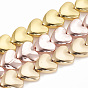 Electroplate Non-magnetic Synthetic Hematite Beads Strands, Heart