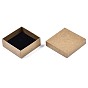 Boîte à bijoux en carton, Pour la bague, boucle, Collier, avec une éponge à l'intérieur, carrée