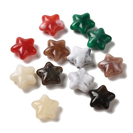 Two Tone Opaque Acrylic Beads, Star