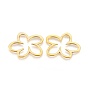 Tibetan Style Alloy Linking Rings, Flower, Lead Free and Cadmium Free
