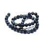 Natural Dumortierite Quartz Bead Strands, Grade AB, Round