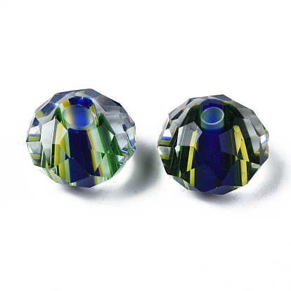 Main perles de Murano millefiori, facette, rondelle