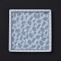 Moldes de silicona con base de exhibición de patrón de diamante diy, moldes de resina, para la fabricación artesanal de resina uv y resina epoxi, plaza