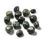 Natural Green Spot Jasper Beads, Tumbled Stone, Vase Filler Gems, No Hole/Undrilled, Nuggets