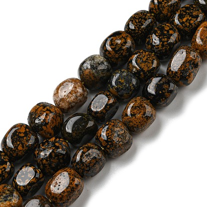 Natural Dalmatian Jasper Beads Strands, Nuggets Tumbled Stone