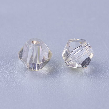 K9 Glass Beads, Faceted, Bicone