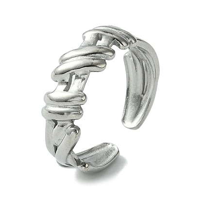 304 Stainless Steel Open Cuff Ring