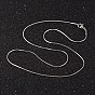 304 colliers de chaîne de serpent d'acier inoxydable, avec fermoir pince de homard, 15.7 pouce (40 cm), 0.8mm