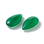 Vert perles naturelles onyx agate, pas de trous / non percés, teints et chauffée, larme