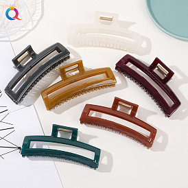 Jelly-colored Hair Claw Clips with Shark Design - Minimalist Hair Accessories for Women