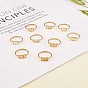 Ожерелье с подвеской в виде числа ангела и открытое кольцо-манжета, позолоченный 304 комплект ювелирных изделий из нержавеющей стали для нумерологии для женщин