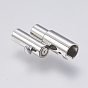 304 Stainless Steel Locking Tube Magnetic Clasps, Column