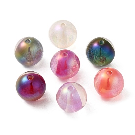 Two Tone Resin Beads, Round