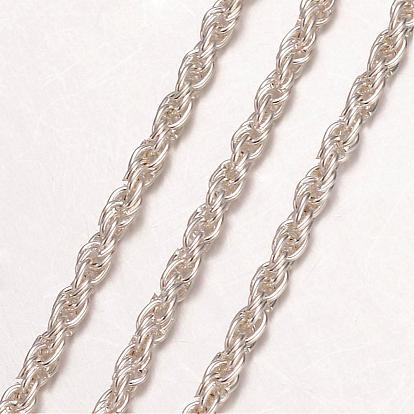 Collier fabrication du fer, chaîne de corde, avec mousqueton en alliage, 24.8 pouce