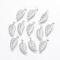 Stainless Steel Charms, Leaf