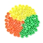 300Pcs 3 Colors Resin European Large Hole Beads, Barrel