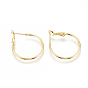 (Same Sku: EJEW-P160-03G-NF)Brass Hoop Earrings, Nickel Free