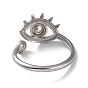 304 componentes abiertos del anillo del manguito de acero inoxidable, configuraciones de anillo para diamantes de imitación, ojo