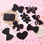 Nylon Magic Hair Pads, Hair Sticker Clip, Fringe Holder, Heart/Butterfly/Knotbow/Rectangle/Flower