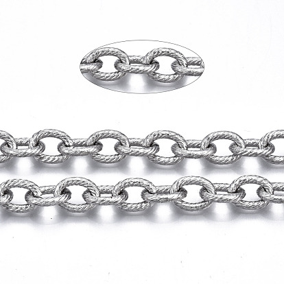 304 cadenas de eslabones de acero inoxidable, con carrete, sin soldar, sin níquel, oval