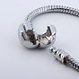 Laiton européen bracelets de style pour la fabrication de bijoux, 180x3mm