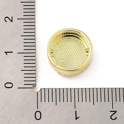 Perla de circonio cúbico micro pavimentada de latón chapado en estante, con esmalte, larga duración plateado, sin plomo y el cadmio, plano y redondo con jesus