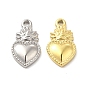 Ion Plating(IP) 304 Stainless Steel Charms, Sacred Heart Charm