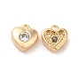 Brass with Glass Charms, Heart Charm