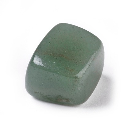 Natural Green Aventurine Beads, Cube, No Hole/Undrilled
