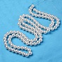 Perlas redondas de perlas de imitación de plástico abs, 10 mm, Agujero: 2 mm, sobre 1000 unidades / 500 g