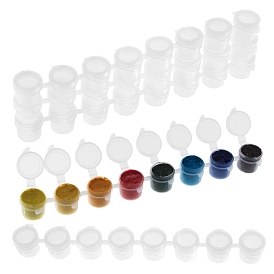 Пластиковые краски горшки полоски, 8 горшки мини пустые стаканчики с краской с крышками, для малярных инструментов