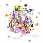 Plastic Paillette Beads, Sequin Beads, Mixed Shapes