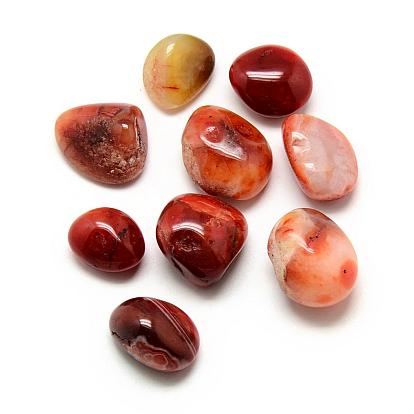 Perles de pierres de pierre de cornaline naturelles, pierre tombée, pierres de guérison pour l'équilibrage des chakras, cristal thérapie, méditation, reiki, nuggets, sans trou