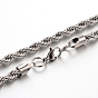 304 Stainless Steel Rope Chain Necklaces