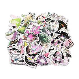 100Pcs Paper Stickers, for DIY Scrapbooking, Journal Decoration, Witch