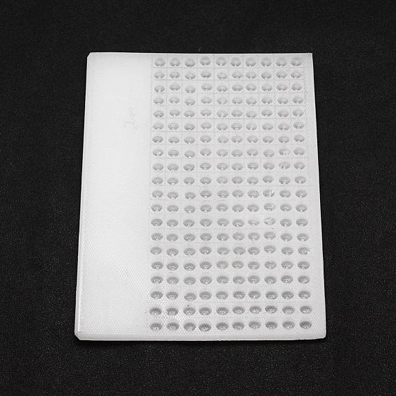 Plastic Bead Counter Boards, for Counting 6mm 200 Beads, Rectangle