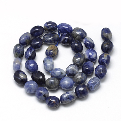 Natural Sodalite Beads Strands, Oval