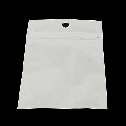 Bolsas de plástico con cierre de película de perlas, bolsas de embalaje resellables, con orificio para colgar, sello superior, bolsa autoadhesiva, Rectángulo