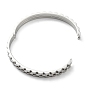 304 bracelet à charnière ondulé en acier inoxydable pour femme