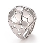 304 Stainless Steel Hollow Chunky Ring for Women