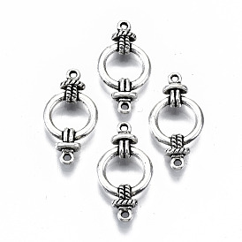 Tibetan Style Alloy Links Connectors, Ring, Cadmium Free & Lead Free