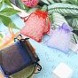 20Pcs 10 Colors Rectangle Organza Drawstring Bags
