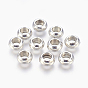 Tibetan Style Alloy Beads, Cadmium Free & Lead Free, Donut, 10x4mm, Hole: 6mm