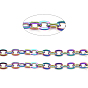 Revestimiento iónico (ip) 304 cadenas portacables de acero inoxidable, sin soldar, con carrete, Plano Oval