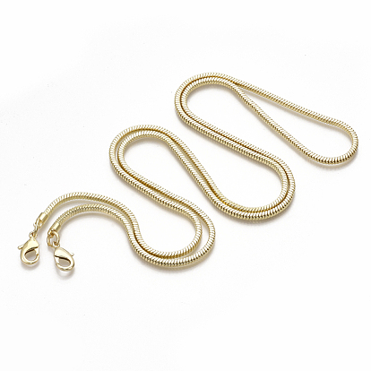 Cadenas de la correa del bolso, cadenas de billetera, cadenas de la serpiente de bronce, con cierre de langosta